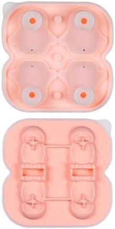 Ice Cube Mold, Sharks & Penguins Freezer Mould with Lid Fun Cute Silicone Molds for Drinks Whiskeys Cocktails Juice