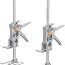 Labor-Saving Arm Jack Multifunctional Construction Jacks, Furniture JacksLift Height 10 inches 400lb Load-Bearing for Installing Windows and Doors, Lifting Furniture, Woodworking Tools (Silver)