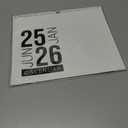 Makaplan Black & White Horizontal Coil Wall Calendar 2025-18 Month Calendar January 2025 to June 2026, 11x13.5 Inches Sleek Black & White Design with Spiral Twin-Wire Binding