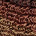 YXCHERISHAIR 8 Packs Boho Hair For Braiding Curly Braiding Hair for Boho Braids Ombre Deep Wave Bulk Hair Wet and Wavy Bohemian Braiding Hair Extensions No Weft(1B/30/27, 14inch)