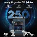 3D Printers TINA2 Plus V2, 250mm/s High Speed Auto Leveling FDM Mini 3D Printer with Spring Steel Platform, Fully Assembled 3D Printer for Kids and Beginners with WiFi High Precision 3D Printers