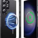 Strong Magnetic for Samsung Galaxy S23 Ultra Case Compatible with MagSafe[2025 Upgraded][Dual Layer Heavy Duty][Military Shockproof]Rugged Case for Samsung Galaxy S23 Ultra Phone Case Slim,Black