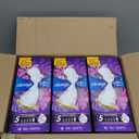 Always Radiant Feminine Pads for Women, Flexfoam Pads with Wings, Size 5, Extra Heavy Overnight Absorbency, Lightly Scented, 54 Count (3 Packs of 18)