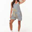 ANRABESS Womens Rompers Summer Casual Loose Sleeveless Overalls Spaghetti Strap Shorts Jumpsuit 2026 Beach Vacation Clothes (L)