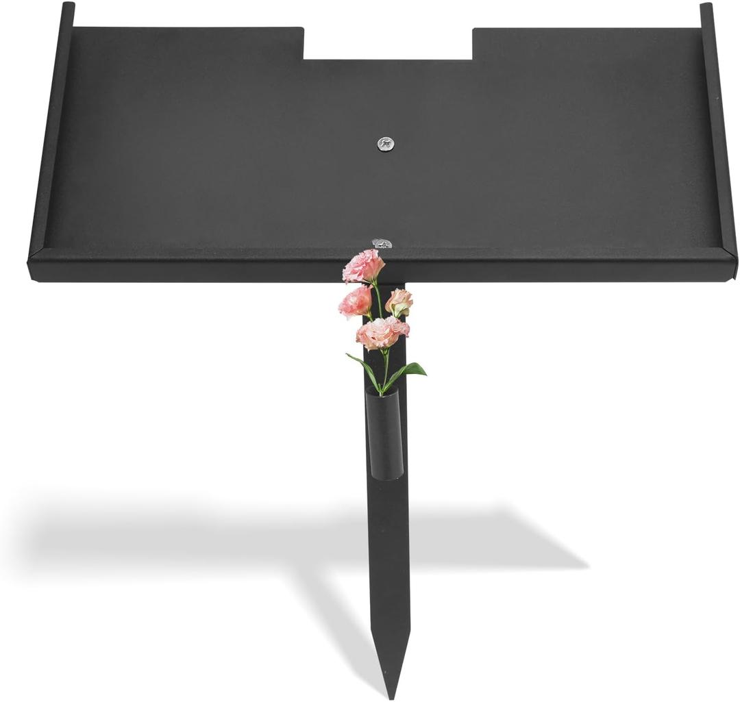 Dog Grave Marker Stand, Grave Marker Stand, Temporary Grave Markers, Pet Tombstone with Flower Arrangement Slot for Flowers, Dog Memorial Grave Markers Pet Memorial