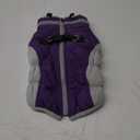 AOFITEE Dog Coat, Warm Dog Winter Coat for Small Dogs, Reflective Turtleneck Dogs Jacket with Harness Built in, Waterproof Windproof Pet Fleece Vest Snow Jacket for Cold Weather, Purple S