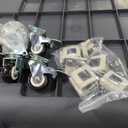 SportPet Designs Plastic Kennels Rolling Plastic Airline Approved Wire Door Travel Dog Crate, XXX-Large, Gray