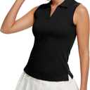 MathCat Women's Sleeveless Golf Shirts UPF 50+ Quickly Dry Tennis Polo Lightweight Sports Athletic Tank Tops XS-XL (S)