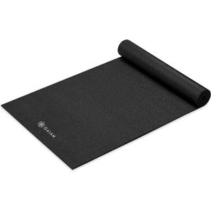 Gaiam Yoga Mat - Premium 5mm Solid Thick Non Slip Exercise & Fitness Mat for All Types of Yoga, Pilates & Floor Workouts (68" x 24" x 5mm) (Black)