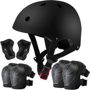 Color Gradient Adjustable Kids Bike Helmet Toddler Helmets for 3-5-8-14 Years Kids Girls Boys Youth Bicycle Helmet for Scooter Balance Bike Roller Skating Skateboard (black)