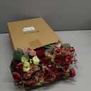 Geosar 16 Pcs Rose Artificial Flowers Fake Flowers Bouquet 21 Heads Silk Faux Floral Bundles with Stem for Home Bridal Wedding Arrangements Table Centerpieces Party Decor (Mixed Colors)
