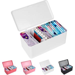 pad and tampon organizer for bathroom,Sanitary Napkin Holder, Pad and Tampon Organizer for Period, Sanitary Napkin Storage Container, White