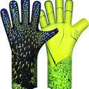 Soccer Goalkeeper Gloves, Ultimate Grip Football Goalie Gloves with Size 7, Strong Receiver, American Football for Men, Boys, Youth, Adult, Kids and Small Hands