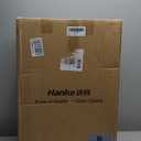 Hanke 24 Inch Checked Luggage PC Hard Shell luggage Top Opening Aluminum Frame Travel Luggage Suitcases with Wheels for Woman Men.(Bamboo Green)