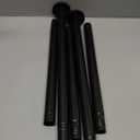 Black Shower Curtain Rod 31 to 80 Inch,1 Inch Diameter Adjustable Spring Tension Stainless Steel Telescoping Rod, Easy Install, No Rust