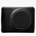 Retro Camera Protective Case for ZV1F / ZV - 1M2, Leather Bag with Opening Bottom & Tripod Mount, Shoulder Strap, Scratch Proof Design for Vlogging & Travel (Black)