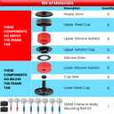Silicone Body Mount Kit for 2008-2016 Ford F-250 F-350 Crew Cab Superior Silicone Cab Mount Bushings & 13848 Bolts Kit Improve Bumpy Ride Durable Components Outperforms OEM or PU Mounts (Red 8 Pack)