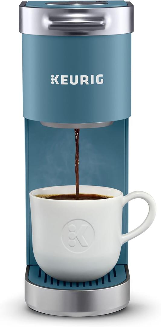 Keurig K-Mini Single Serve K-Cup Pod Coffee Maker, 6 to 12oz Brew size, with Cord Storage, Perfect for Small Spaces, Blue