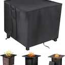 Saking Fire Pit Cover, 28 inch Firepit Covers Square Gas Fireplace Fire Pit Table Cover for Propane Fire Pit- 28 X 28 inch