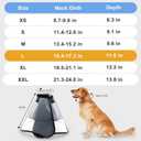 Upgraded Dog Cone Collar for Dogs After Surgery, Soft Breathable Pet Recovery Collar for Large Medium Dogs, Adjustable Dog Cone Collar, Elizabethan Collar (L, Black) (L (Neck: 15.4-17.3"))