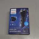 Philips Norelco Shaver 2400 Series, Wet and Dry Electric Shaver, Pop-up Trimmer, P-Cap, Deep Black, Model X3001/90