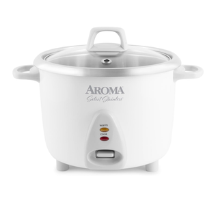 Aroma Housewares Select Stainless Rice Cooker & Warmer with Uncoated Inner Pot, 14Cup(cooked) / 3Qt, ARC757SG
