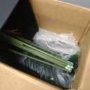 6FT Artificial Palm Tree, Tall Faux Palm Tree Indoor with Black Fake Plants Tall, Artificial Plants with Lifelike Leaves for Home Office Decor (Black)