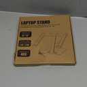 RIWUCT Foldable Laptop Stand, Height Adjustable Ergonomic Computer Stand for Desk, Aluminum Portable Laptop Riser Holder Notebook Mount Compatible with MacBook Pro Air, HP, Dell 10-16" (Silver)