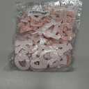 Yungyan 104 Pcs Pearl Letter Patches Self Adhesive 4 Sets A-z Pearl English Rhinestone Alphabet Bling Glitter Sticker for DIY Clothes Bags Hats Phone Backpacks (Pink)
