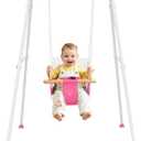 Baby Swing, Toddler Swing, Baby Swing with Stand, Swing Set for Infant, Outdoor Indoor Swing Set with Canvas Cushion Seat