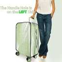 Thicken Clear Luggage Cover Protector, 22" PVC Luggage Covers for Suitcase Waterproof Dustproof Anti-scratch Travel Suitcase Covers Case for Wheeled Luggage