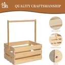 3 Pieces Wooden Baby Shower Crates ,Natural Pine wood Baby Gift Crates,Storage Crates For Organizer.(3)