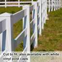 Thyle 2 Pcs 6 x 6 x 39.4 Inches Post Sleeve Vinyl Post Wrap Cover White Column Wraps for Porch Weatherproof Outdoor for Lasting Durability Easy Installation on Patio Decks Porches Mailbox