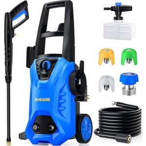 EVEAGE Electric Pressure Washer, 4200 PSI 2.8 GPM Power Washer with 1000ML Foam Cannon, 3 Pressure Nozzles, for Car/Fences/Driveway/Home/Patio Cleaning