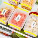 2 x Methidc Dissolvable Food Storage Labels Dissolves in Water in 30 Seconds - No Adhesive Residue - Perfect for Glass, Metal, Plastic Containers Blank White 1 X 2 Inch 500 Stickers(1 Roll)