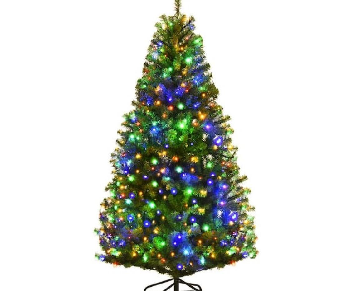 5 ft. Pre-Lit Artificial Christmas Tree with 150 LED Lights