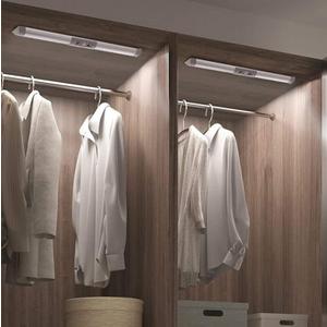 Joyzy 2 Pack Motion Sensor Closet Lighting with Eye Protection Design Automatic Closet Lights Battery Operated Pantry Light Wireless Lightings, LED Rechargeable Counter Lighting for Wardrobe Cabinet