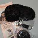 SEIKEA Cheer Ponytail Hair Piece, 14" Curly Cheerleader Hairpiece Ponytail Extension for Cheerleader Competition, Dance Black Brown
