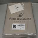 Queen Duvet Cover by Pure Bamboo, 3 Piece Set, Genuine 100% Organic Viscose Derived from Bamboo, Luxuriously Soft and Cooling, 2 Pillowcases (Queen, Sand)