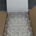 DECADORN Clear Stemless Champagne Flutes Plastic 48 Pack, Made in USA, 9oz Plastic Champagne Glasses - Durable and Sturdy Mimosa Glasses For Parties - Shatterproof, Recyclable, BPA-Free, Smooth Rims