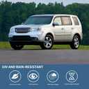 4PCS Rain Guards Window Visors Fits for 2009-2015 Honda Pilot, Outside Mount Durable Vent Visors Shade, Front & Rear Wind Deflector, 2009 2010 2011 2012 2013 2014 2015