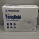 Westinghouse Electric Blanket Twin, Soft Ribbed Flannel to Sherpa Heated Blanket with 10 Heating Levels & 1-12 Hours Auto Shut Off, Fast Heating & Machine Washable, 62x84 Inch, Beige