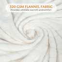 TOONOW Fleece Bed Blanket Queen Size 90x90 inches , Super Soft Fluffy Fuzzy Plush Blanket Geometric Pattern Cozy Microfiber Flannel Blankets for Couch, Bed, Sofa, Cream White