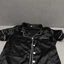 Cherrydew Bamboo Viscose Nightgown Women Super Soft Comfy Cooling Breathable Long Sleeve Sleepwear Button Down Sleep Shirts (X-Large, Black)