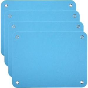 4 Pieces Felt Board for Toddlers Classroom Flannel Board Stories for Preschool Homeschooling, Kids Felt Story Activity Wall Hanging Children Birthday Gifts, 11.8 x 15.75 Inch (Blue)