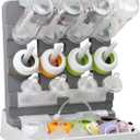 Baby Bottle Drying Rack, Vertical Standing Bottle Dryer Rack Holder-Space Saving Baby Bottle Drying Rack for Countertop-Holds Up to 12 Baby Bottles & Cup