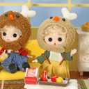 3 x BJD Blind Box Cute Figures, Collectible Poseable OB11 Doll with 1/12 Scale Removable ClothesSurprise Gift Single Random Mystery Box-Japanese Foodie Fun Series