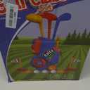 Liberry Toddler Golf Set with Putting Mat for 2 3 4 Years Old Boys Girls, Upgraded Kids Golf Cart with Unique Shoulder Strap Design, Indoor and Outdoor Golf Toys Gifts