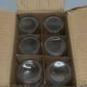 6 Pack, 4 oz Small Clear Glass Bottles with Lids & 2 Stainless Steel Funnels - 120ml Boston Sample Bottle for Potion, Juice, Wellness, Ginger Shots, Whiskey, Liquids - Mini Travel Essential Bottles