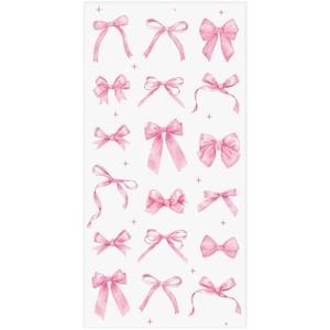 R HORSE Coquette Pink Bow Beach Towel for Girls Women, 30 x 60 inch Microfiber Summer Beach Pool Towel Quick Dry Sand Free Blanket for Bath Sport Travel Swimming Camping Party Supplies